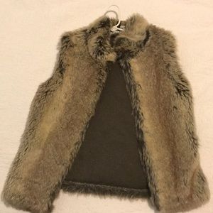 Faux fur vest!
